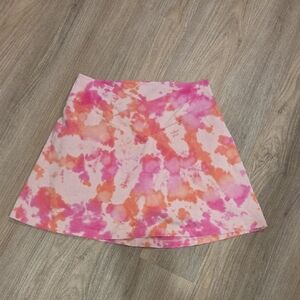 Victoria Secret Tie-Dye Pink and Orange Women's Skort Size Large